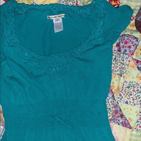 Turquoise blouse - Picture 2 of 3